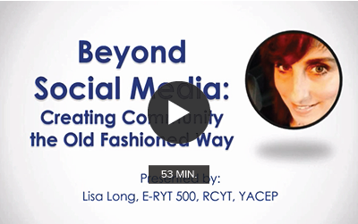 Beyond Social Media: Creating Community the Old Fashioned Way